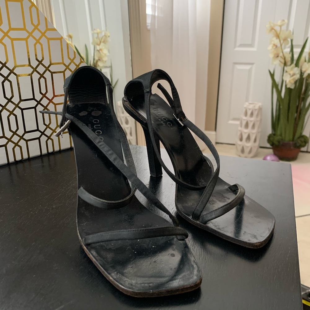 GUCCI black heels 8.5